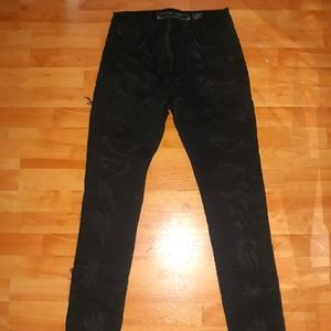 COPY - Riped Black Jean's 32w 33L